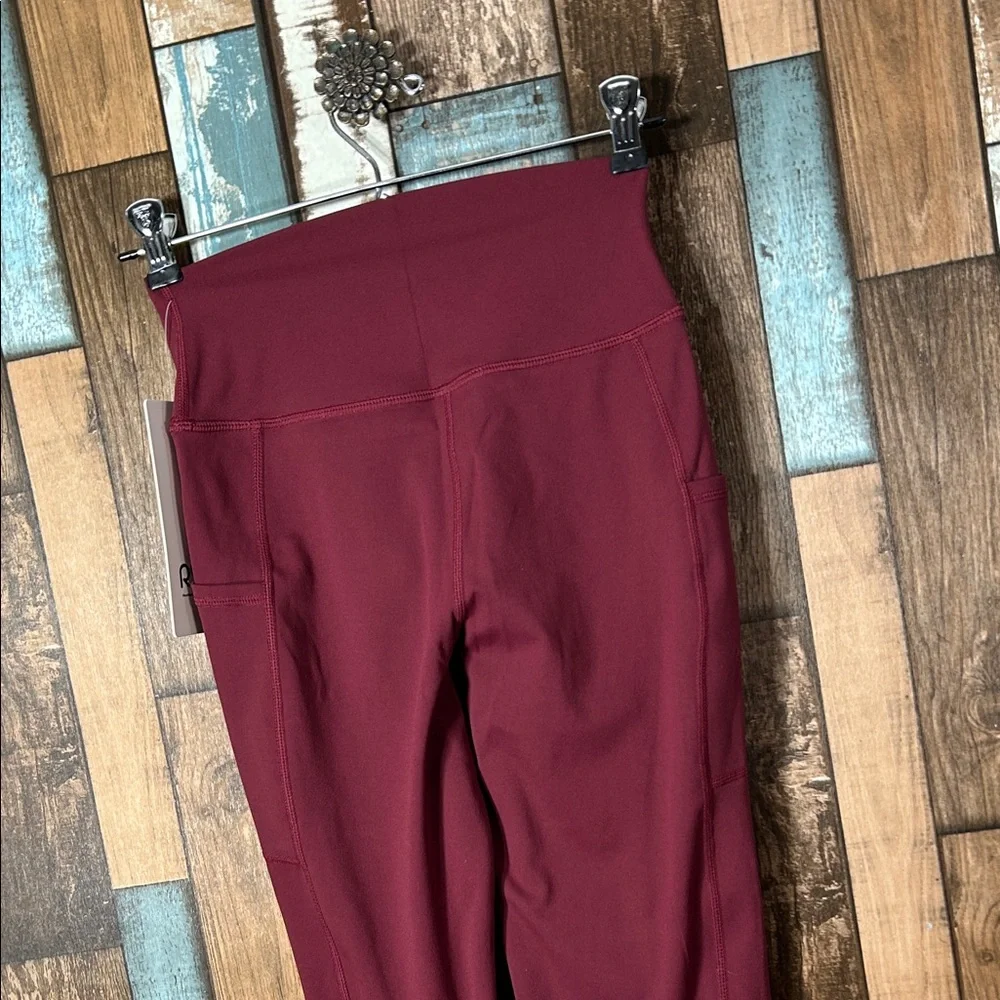 RSG Active Burgundy High-Waisted Leggings - Picture 13 of 15